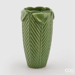 EDG Enzo De Gasperi Vaso Freaky Foglie verde alto 32 cm