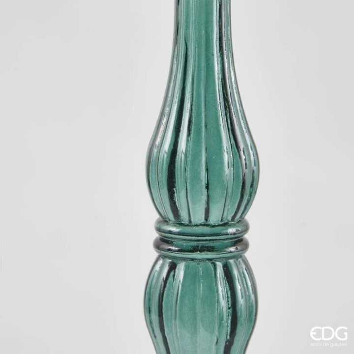 EDG Candeliere in crystal glass verde alto 41 cm