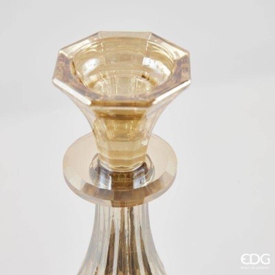 Candeliere Sinuoso in Cristallo EDG Ambra H31 cm Design... 2