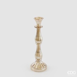 EDG Enzo De Gasperi Candeliere sinuoso ambra alto 31 cm
