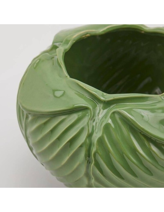 Vaso Decorativo Freaky Foglie Verde EDG in Gres...