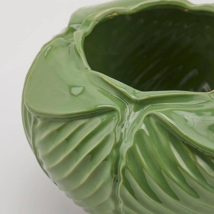 EDG Enzo De Gasperi Vaso Freaky Foglie in gres verde Ø 23 cm