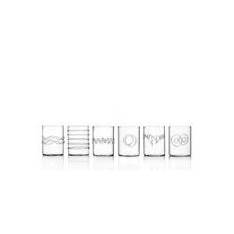 Ichendorf Set di 6 bicchierini da liquore Decò Arlecchino