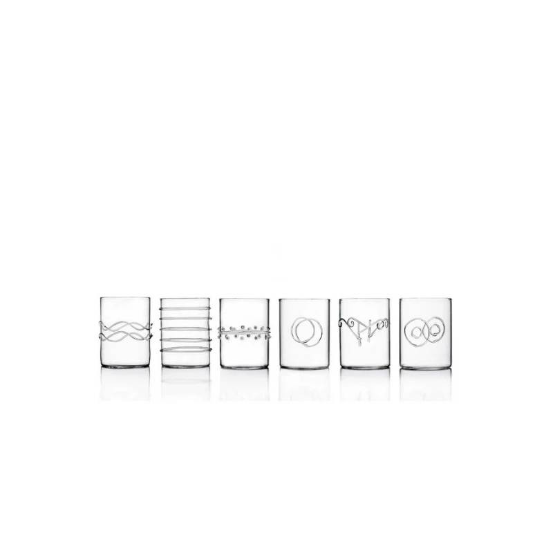 Decò Set 6 Bicchieri da Liquore 100 ml Ichendorf in Vetro Borosilicato