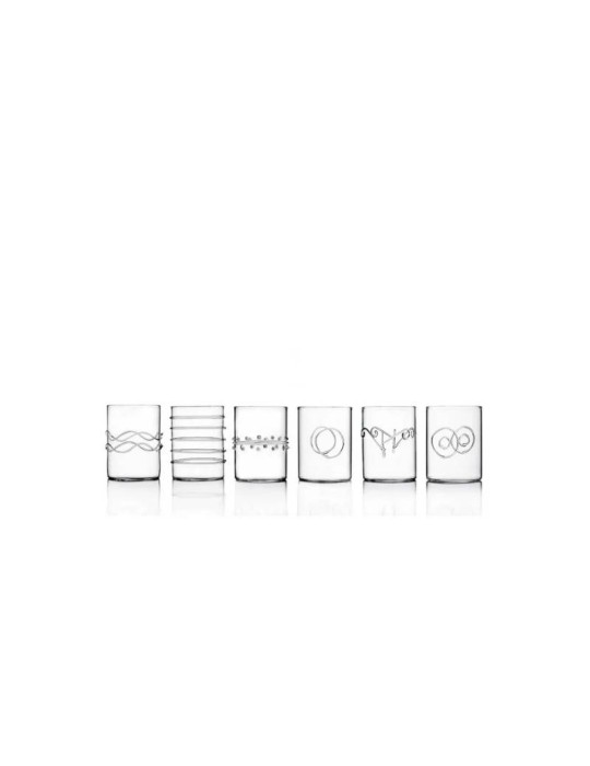Decò Set 6 Bicchieri da Liquore 100 ml Ichendorf in Vetro Borosilicato