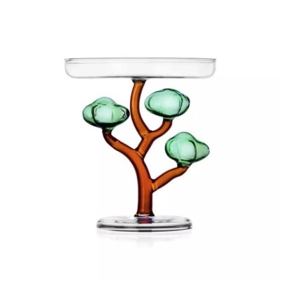 Alzata Baobab H 17 cm Ichendorf in Vetro Borosilicato
