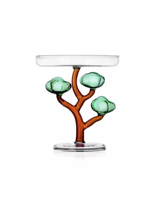 Alzata Baobab H 17 cm Ichendorf in Vetro Borosilicato