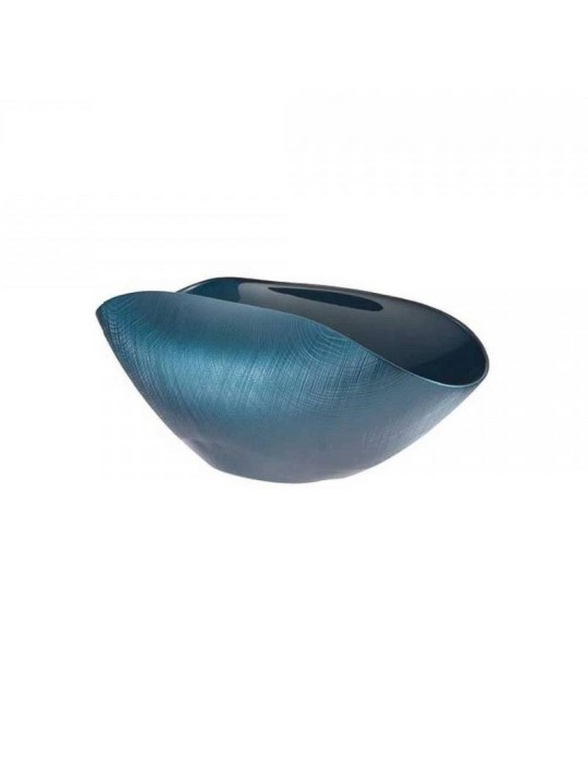 Centrotavola Burano Onlylux 38x11 cm Ocean Blu in Vetro Artistico
