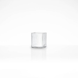 KnIndustrie Set di 6 tumbler quadrati Groove