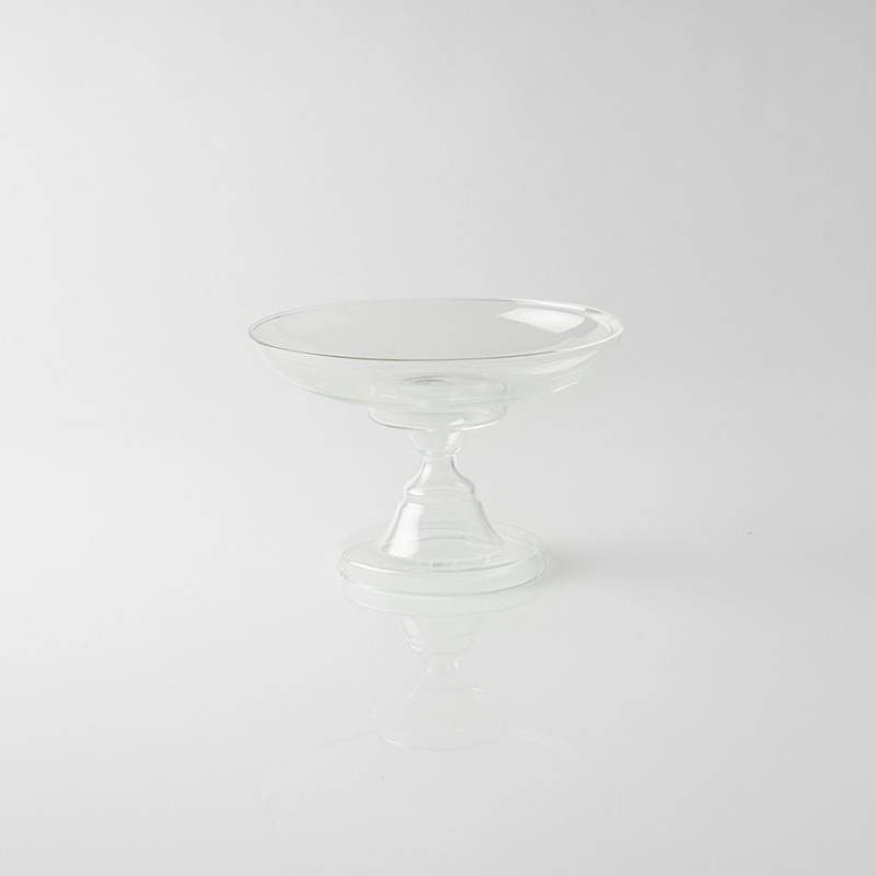 Rubin Alzata Trasparente in Vetro Borosilicato KnIndustrie Design Lara Caffi