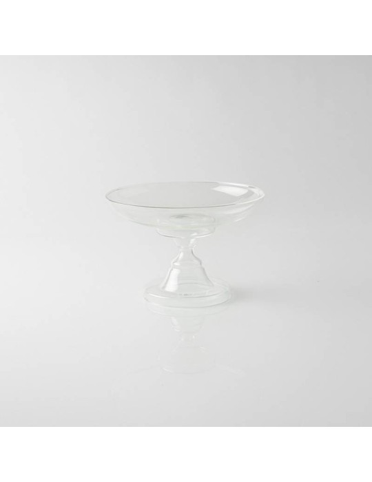 Rubin Alzata Trasparente in Vetro Borosilicato KnIndustrie Design Lara Caffi