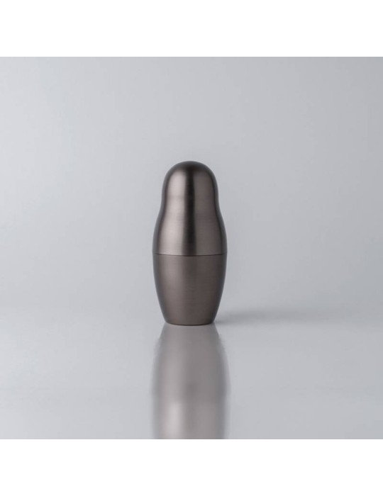 Matrioska Bronze Shaker KnIndustrie in Alluminio Anodizzato Design Lara Caffi