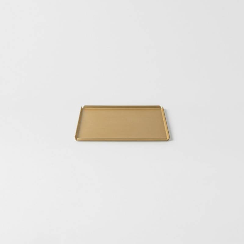 Storm Champagne Vassoio 20x20 cm KnIndustrie in Alluminio Design Ivan Tresoldi