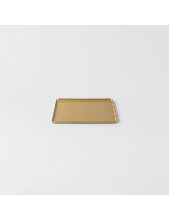 Storm Champagne Vassoio 20x20 cm KnIndustrie in Alluminio Design Ivan Tresoldi