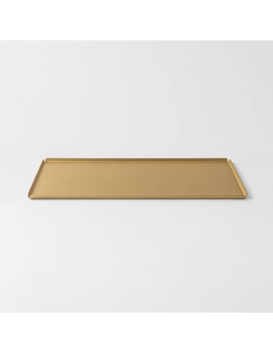 Storm Champagne Vassoio 40x20 cm KnIndustrie in Alluminio Design Ivan Tresoldi