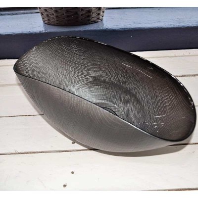 Coppa in Vetro Metal Gray 20x12 cm Onlylux Burano 2