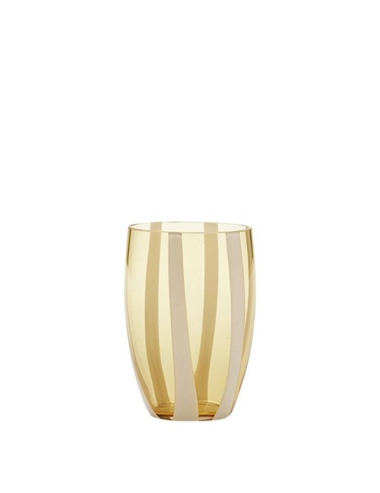 Set 6 Tumbler Gessato Ambra Zafferano – Design Federico de Majo