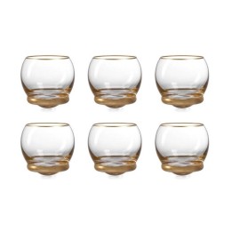 Onlylux Set di 6 bicchieri basculanti Trottola Luxury oro