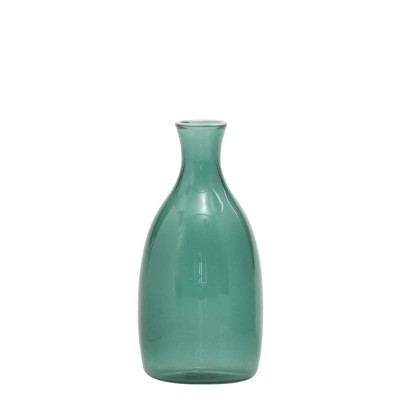 Un Fiore Vaso 35 Verde Lago Zafferano in Vetro Borosilicato