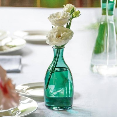 Un Fiore Vaso 35 Verde Lago Zafferano in Vetro Borosilicato 2