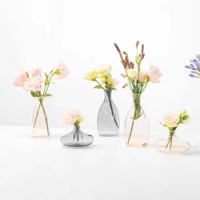 Un Fiore Vaso 35 Rosa Zafferano in Vetro Borosilicato 2