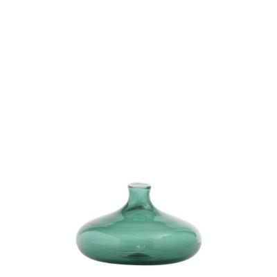 Un Fiore Vaso 19 Verde Lago Zafferano in Vetro Borosilicato