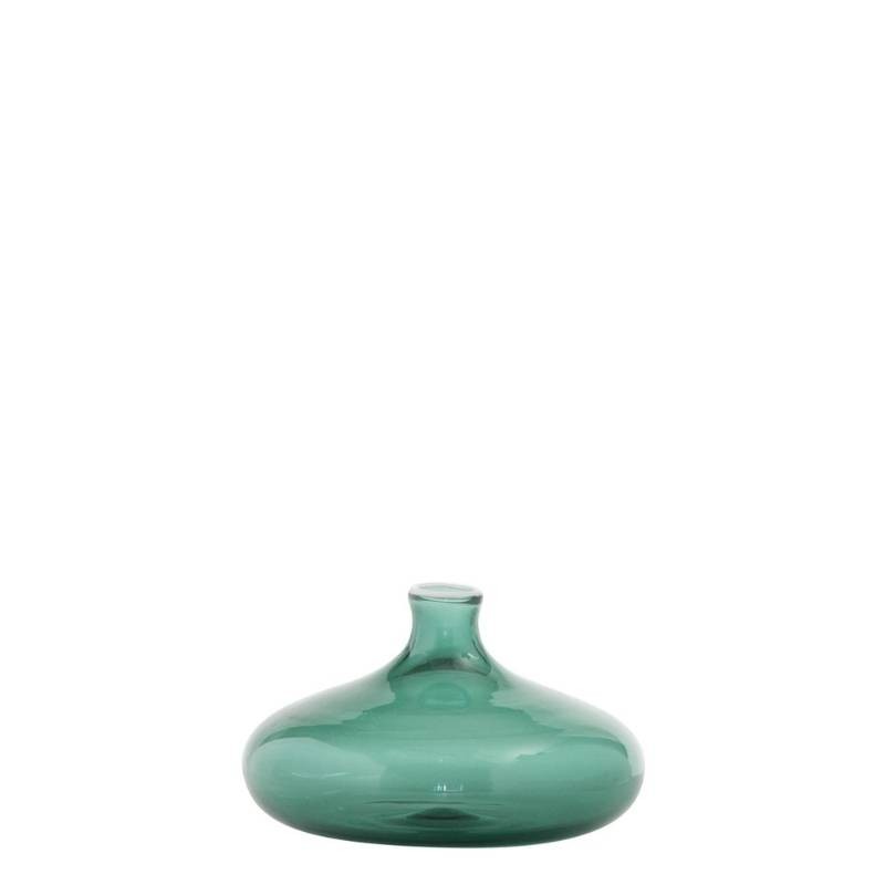 Un Fiore Vaso 19 Verde Lago Zafferano in Vetro Borosilicato