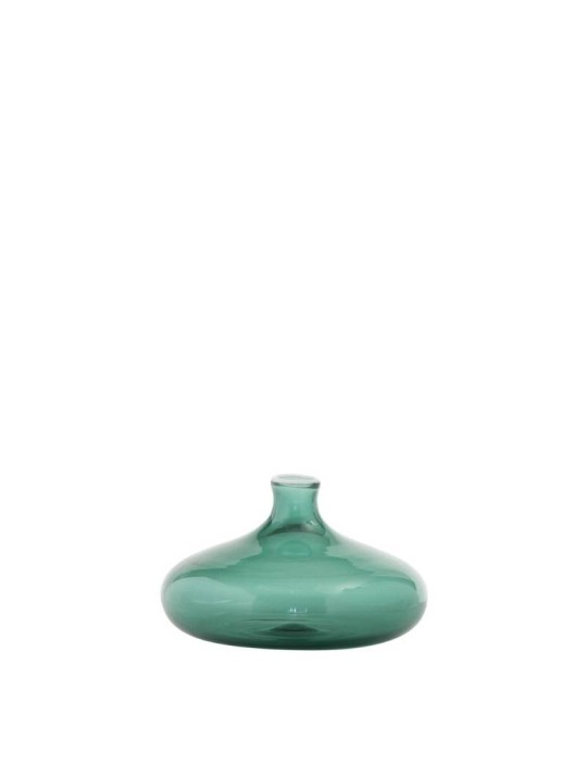 Un Fiore Vaso 19 Verde Lago Zafferano in Vetro Borosilicato