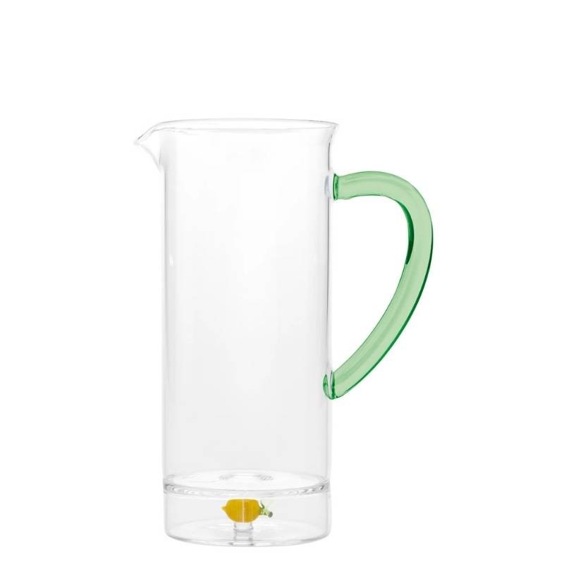 Teca Frutta Caraffa Limone Zafferano in Vetro Borosilicato 75 cl