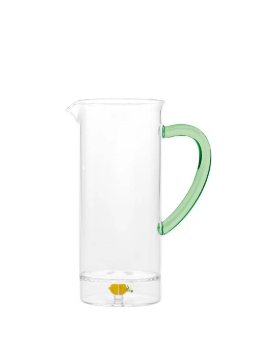 Teca Frutta Caraffa Limone Zafferano in Vetro Borosilicato 75 cl