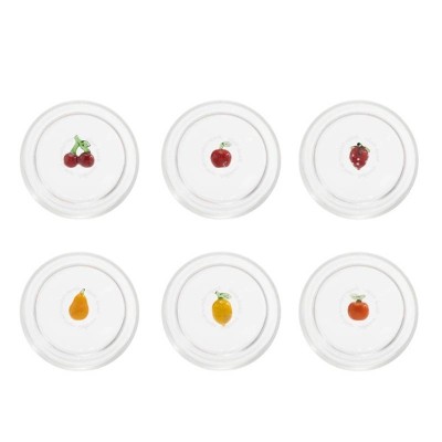 Set 6 Tumbler Teca Frutta Assortiti Zafferano in Vetro... 2