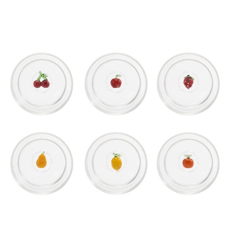 Set 6 Tumbler Teca Frutta Assortiti Zafferano...