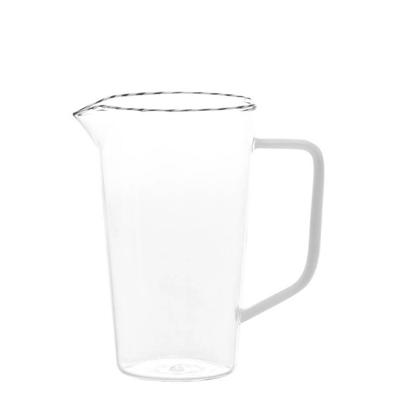 Intrecci Caraffa Zafferano in Vetro Borosilicato 84 cl con Manico