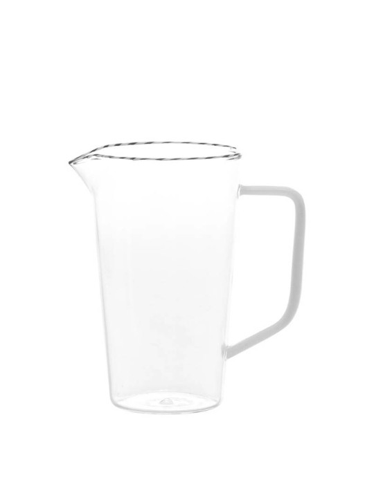 Intrecci Caraffa Zafferano in Vetro Borosilicato 84 cl con Manico