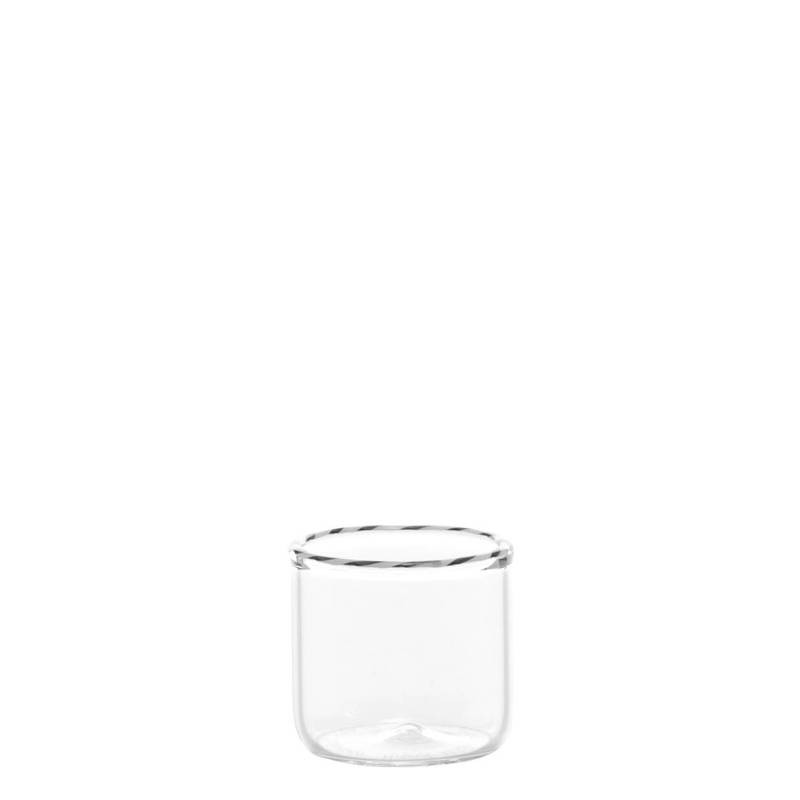 SET 6 TUMBLER INTRECCI JUNIOR Zafferano – Bicchieri Shot in Vetro Borosilicato Soffiato a Mano