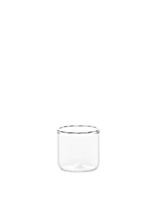 SET 6 TUMBLER INTRECCI JUNIOR Zafferano – Bicchieri Shot in Vetro Borosilicato Soffiato a Mano