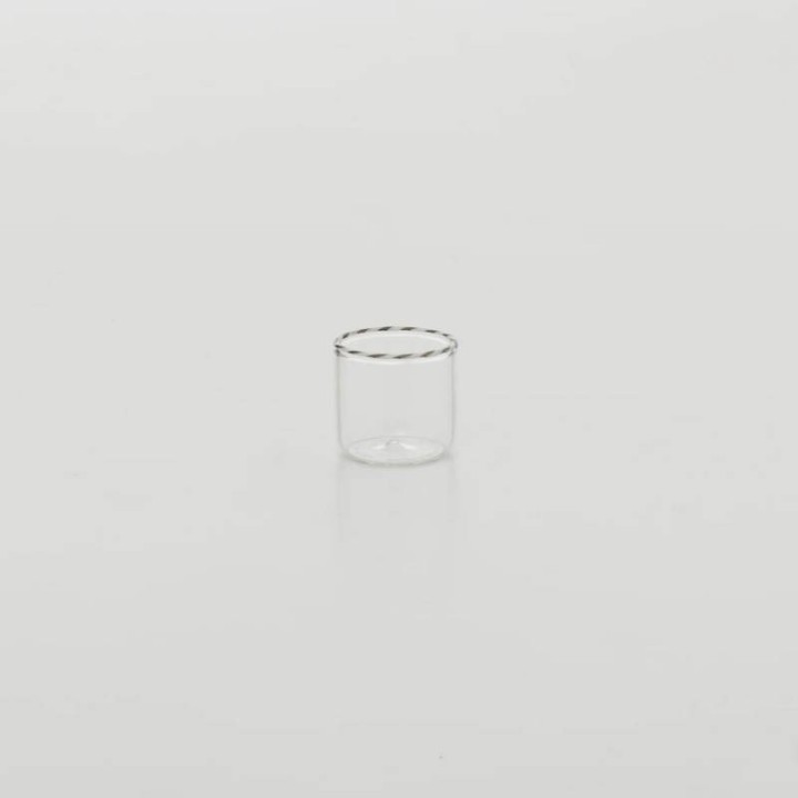 Zafferano Set di 6 tumbler junior Intrecci bianco e nero