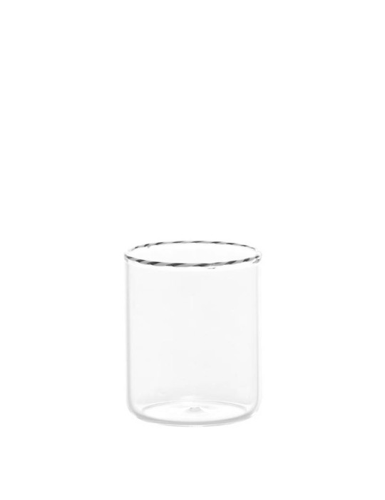 SET 6 TUMBLER INTRECCI Zafferano – Bicchieri Design in Vetro Borosilicato Soffiato a Mano