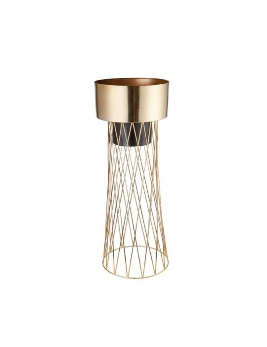 Cache-pot Grande in Metallo Dorato – Vaso Design Elegante per Interni | L’Oca Nera