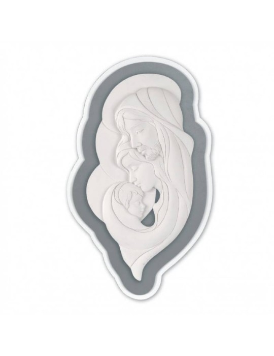 Sacra Famiglia Classica Grigio Bongelli Preziosi – Capoletto Moderno in Marmorino 35x50 cm