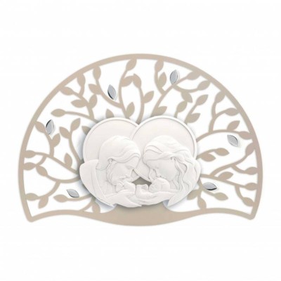 Quadro Sacro Albero Luna Famiglia Nocciola 90x65 Bongelli...