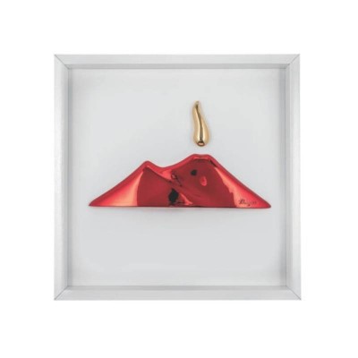 Quadro Vesuvio Rosso BONGELLI Preziosi in Legno e...