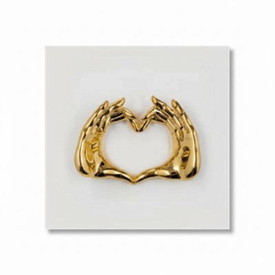 Quadretto Mani Cuore Bianco e Oro BONGELLI Preziosi –...