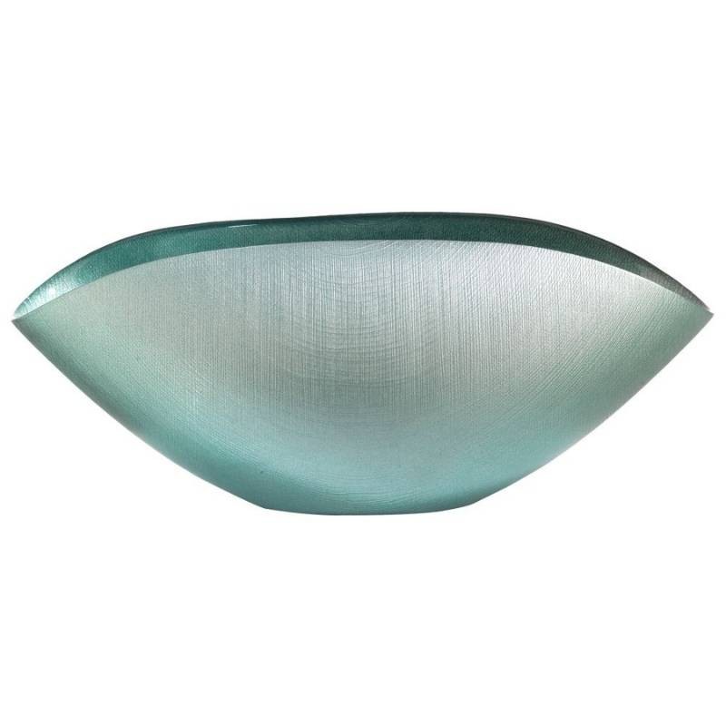 Centrotavola Burano Sterling Blue 38x11 cm in Cristallo – ONLYLUX