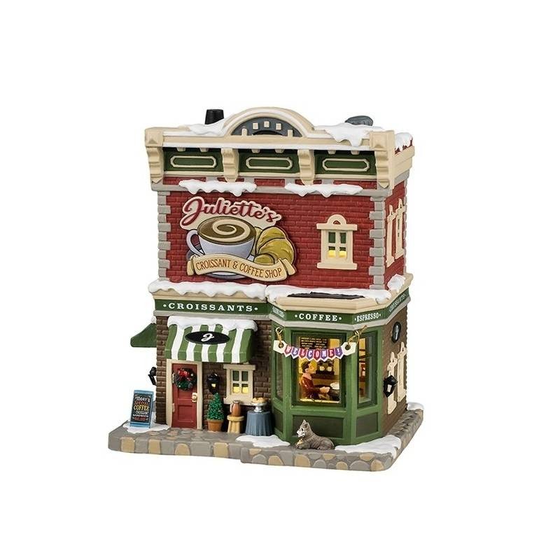 Lemax Juliette's Croissant & Coffee Shop - Edificio Illuminato in Porcellana - Cod. 45251