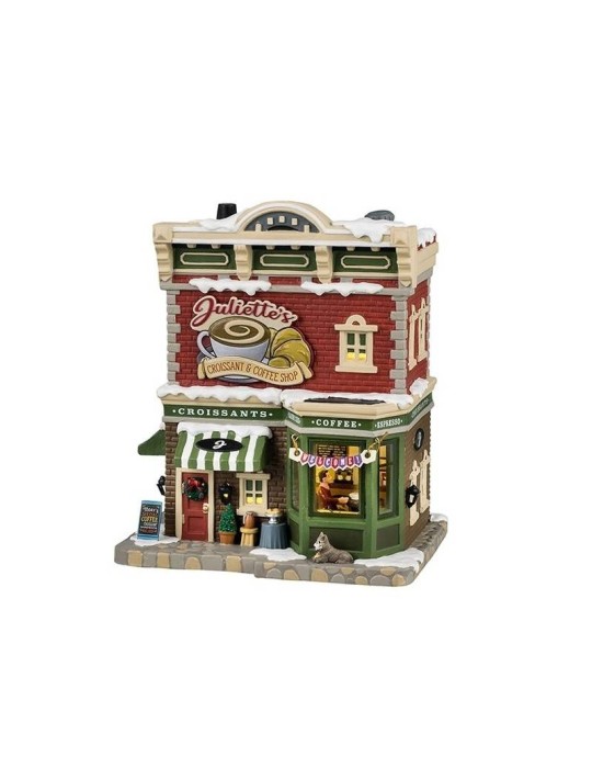 Lemax Juliette's Croissant & Coffee Shop - Edificio Illuminato in Porcellana - Cod. 45251