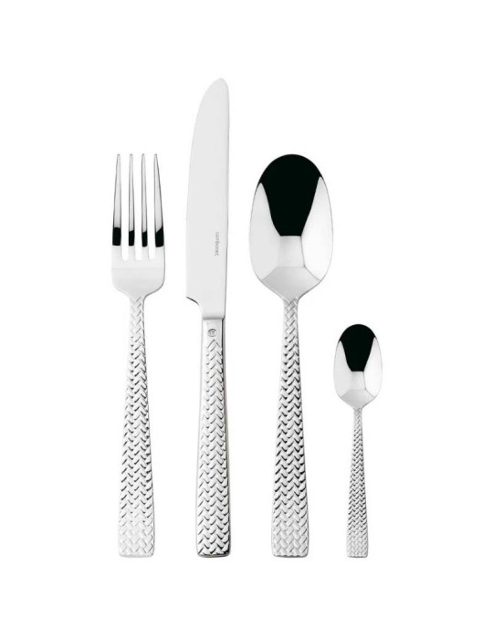 Servizio Posate 24 Pezzi Sambonet Cortina in Acciaio Inox 18/10 – Set Tavola per 6 Persone