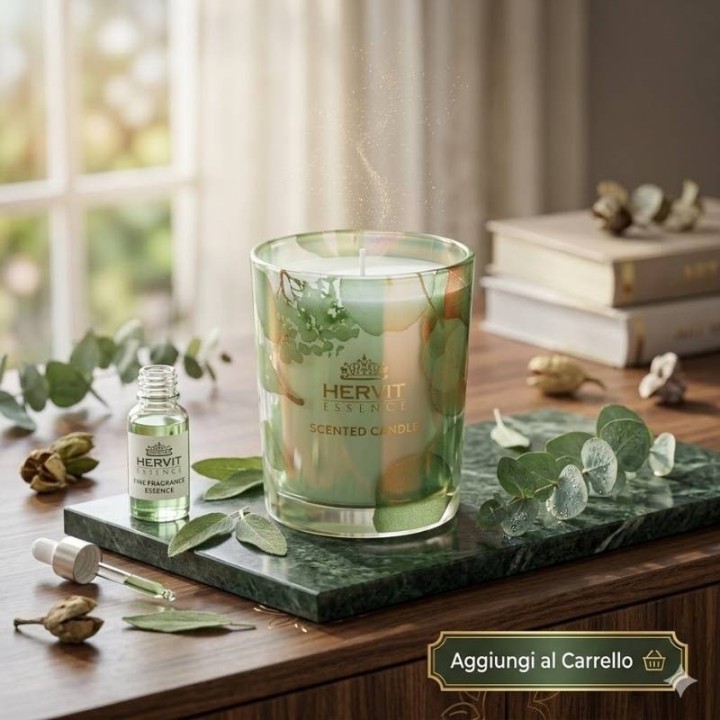 Hervit Creations Candela Botanic verde all'oud 70 g