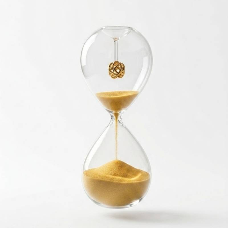 Clessidra Nodo dell'Amore Onlylux in Vetro con...