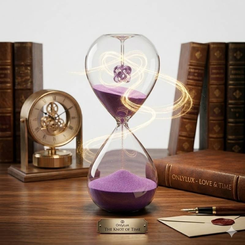 Clessidra Il Nodo dell’Amore Onlylux H20 cm Lilla